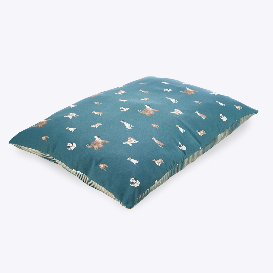 Laura Ashley Park Dogs Flat Bed