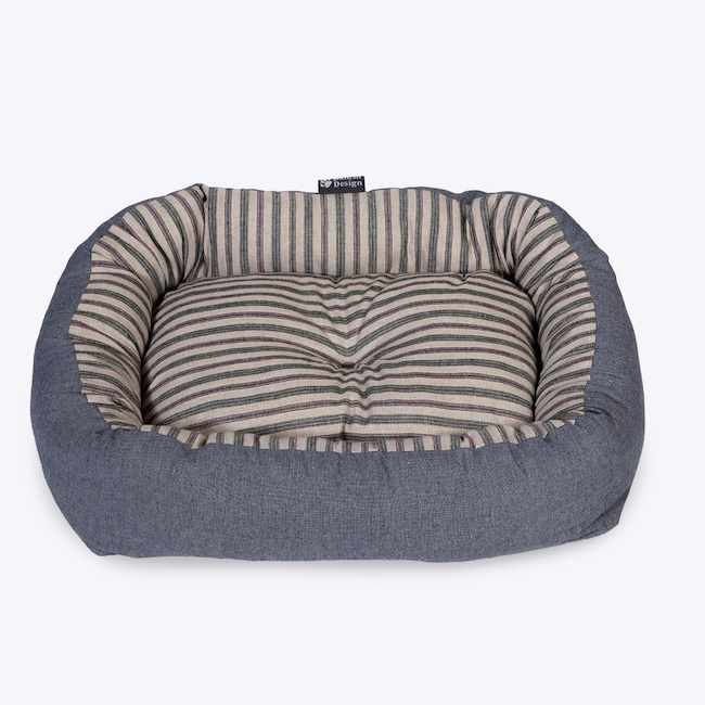 Danish Design Rustic Stripes Denim Snuggle Bed