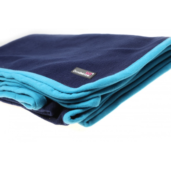 Doodlebone Fleece Dog Blanket, Blue