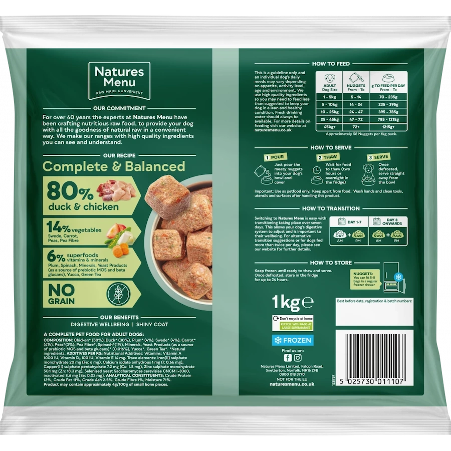 Natures Menu Duck & Chicken Nuggets