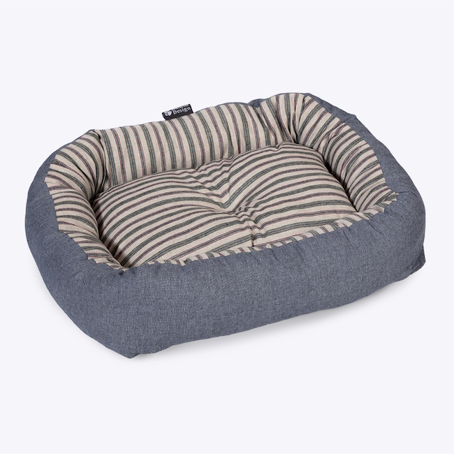 Danish Design Rustic Stripes Denim Snuggle Bed