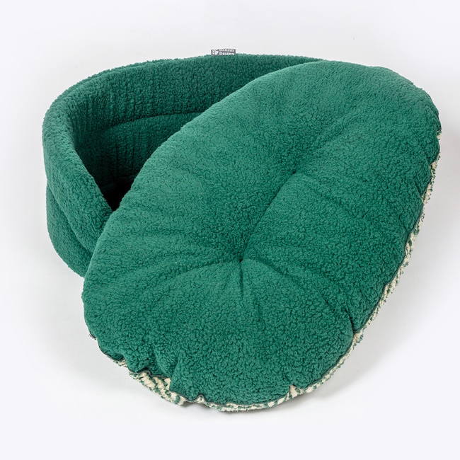 Danish Design Fleece Green Herringbone Slumber Bed