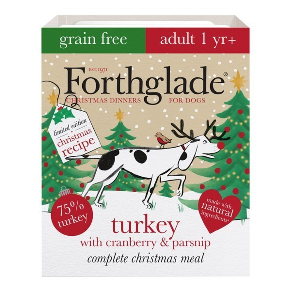 Forthglade Christmas Dinner Turkey, Cranberry & Parsnip