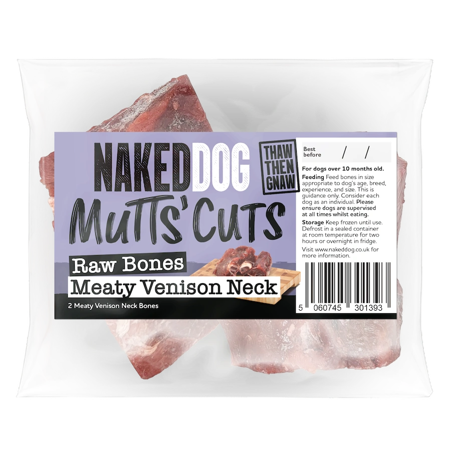Naked Dog Raw Meaty Venison Neck