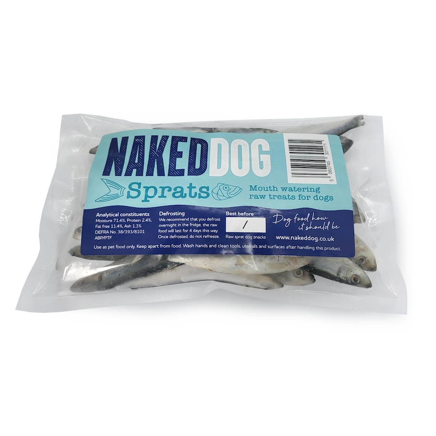 Naked Dog Raw Frozen Sprats