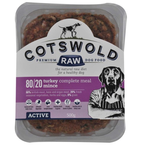 Cotswold Raw Turkey 80/20 Mince, 500g