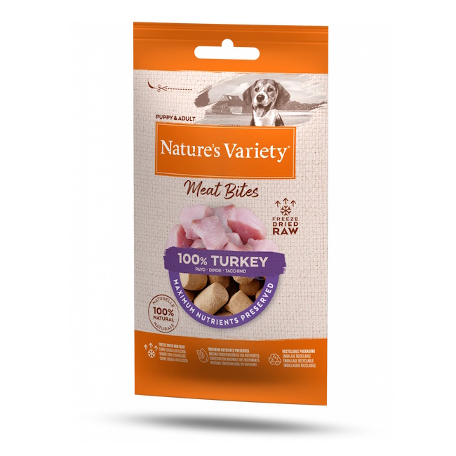 Natures Variety Freeze Dried Bites, Turkey