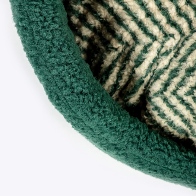 Danish Design Fleece Green Herringbone Slumber Bed