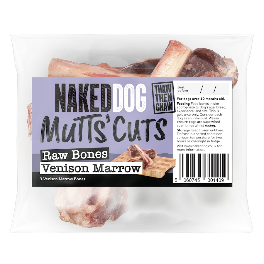 Naked Dog Raw Venison Marrow Bone