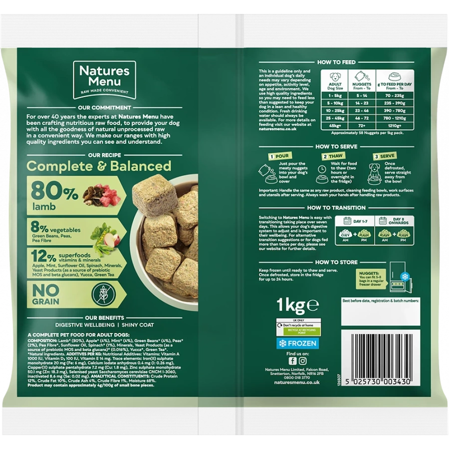 Natures Menu Lamb Nuggets