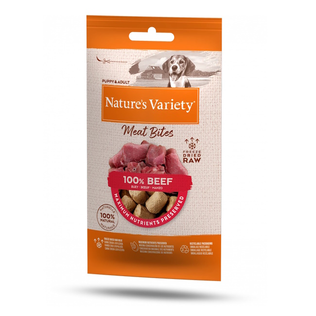 Natures Variety Freeze Dried Bites, Beef