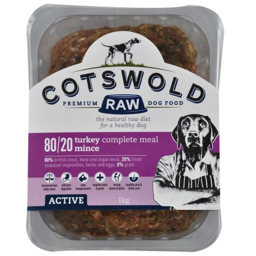 Cotswold Raw Turkey 80/20 Mince, 1kg