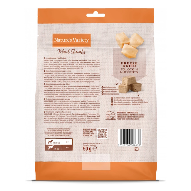 Natures Variety Freeze Dried Meat Chunks