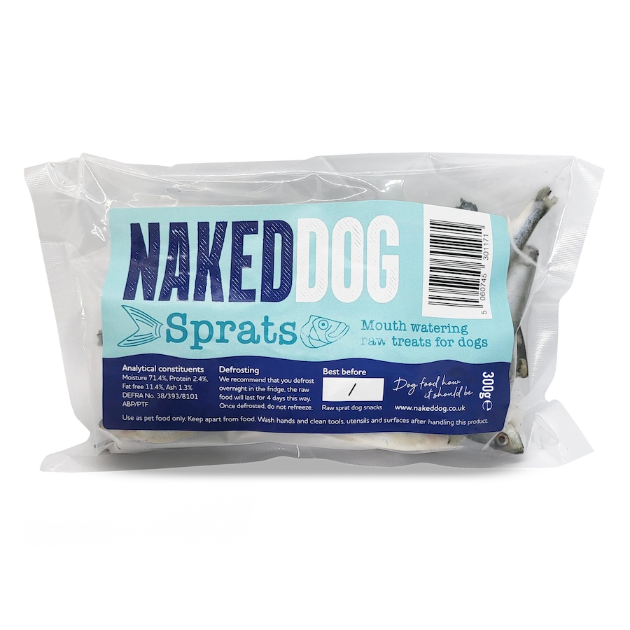 Naked Dog Raw Frozen Sprats