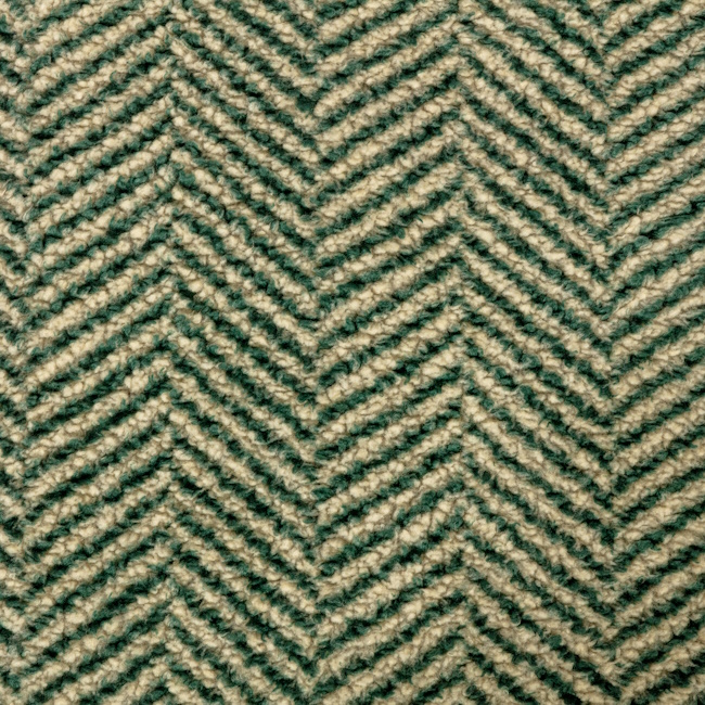 Danish Design Fleece Green Herringbone