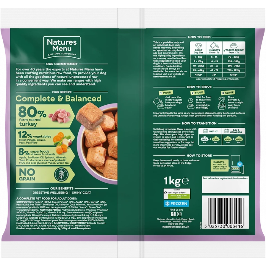 Natures Menu Turkey with Superfood Nuggets